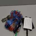 DBFAIRY Solar American Flag Lights Outdoor,420 LEDs American Flag Net Lights 6.5ft x 3.28ft Super Bright,Memorial Day Decorations of The United States for Independence/National/Memorial Day,July 4th