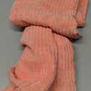 Home Brilliant Pink Euro Shams 26x26 Pillow Covers Set of 2 Striped Velvet Supersoft Pillow Covers for Girl Dorm Sofa, 26 x 26 inch, Coral