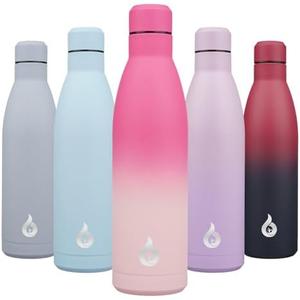 BJPKPK 25oz Insulated Stainless Steel Water Bottles Reusable Metal Travel Sports Water Bottle Keep Cold and Hot, Yellow Ombre