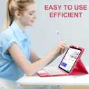 Harvopu Compatible for iPad 11th 10th Generation Case with Keyboard, Folio Cover with Pencil Holder, Multi-Touch Trackpad, 7 Color Backlit, Detachable Keyboard for iPad (A16) 11th/10th Gen (Pink) | with Pencil Holder, Multi-Touch Trackpad, 7 Color Backlit, Detachable Keyboard, for iPad, (A16)