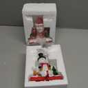 2 Pcs Christmas Stocking Holders for Mantle Resin Santa Snowman Mantle Stocking Hangers Set Weighted Non-Slip Fireplace Holders Xmas Hanging Hooks for Christmas Party Decoration