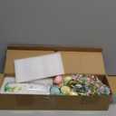 Easter Decor, Easter Artificial Flowers 3 PCS with Vase, Bunny Table Decorations, Spring Tabletop Centerpiece for Home, Living Room, Dining Table, Eggs Spring Flowers Gifts for Women