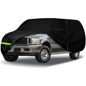 Waterproof Car Cover Compatible with 1999-2005 Ford Excursion 4 Door SVU Accessories, 210T All Weather Car Covers with Inner Cotton for Dust Snow Rain Hail Protection(XL/XLT/Eddie Bauer/Limited)