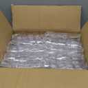 Amyhill 100 Pcs Disposable Tea Cups Mini Plastic Tea Cup Bulk with Handle Hard Plastic Coffee Mug Disposable Square Espresso Mug for Party Catering (Transparent)