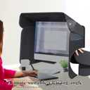 27 inch Display Monitor Hood Sunshade Desktop Computer Sunshade, Large