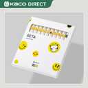 Kaco Cute Gel Pens, 10 Pieces Set Black Ink 0.5 mm Fine Point, Retractable Quick Drying Aesthetic Cute Pens (10 Style Set)