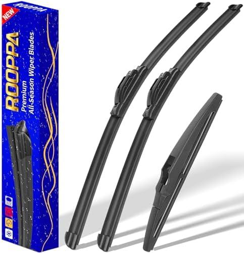 3 wipers Replacement for 2016-2021 Chevrolet Chevy Spark, Windshield Wiper Blades Original Equipment Replacement - 24"/14"/8" (Set of 3) U/J HOOK