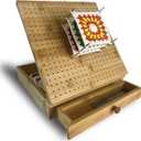 Crochet Blocking Boards+Multifunctional Container+Pins for Granny Square Blocking Boards+Compact Measurements of 11"x11"x3"