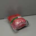 ZAFUL Women's Cropped Sweater V-Neck Long Sleeve Crop Sweater Pullover Jumper Knit Top (Medium, 1-christmas Red)