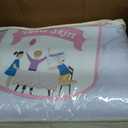 6 Pack Spandex White Tablecloths for 8 Foot Rectangle Tables, Stretchy Table Cloths 8ft Fitted Table Cover Desk Skirt for Parties Weddings Birthday Banquet Baby Shower
