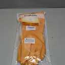 16-Inch Waterproof Gloves for Kitchen & Car Wash - Thermal Fleece Lined, Heat Resistant to 212F, Long Cuff, Reusable & Hypoallergenic(cleaning gloves Orange, L)