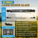21 Inch Lawn Mower Blade - Mulching Blade for Cub Cade MTD Craftsman Troy Bilt TB110 TB200 Some 21" Walk Behind Push Mower Replace Parts 942-0741A 742-0741A CMXGZAM100067