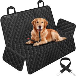 URPOWER Dog Car Seat Cover for Back Seat - Waterproof Bench Seat Cover Fits Middle Armrest for Cars, SUVs & Small Trucks, Nonslip Backseat Dog Covers Rear Seat Protector for Pets and Child (Standard (56" x 52"))