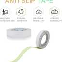 ZUEXT Anti Slip Glow in The Dark Tape 1in x30Ft, Waterproof Non Slip Grip Tape for Stairs Outdoor/Indoor, Glow in The Dark Stair Strips for Night Decoration, Deck, Truck, Walkway, Ramp, Camp