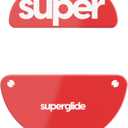 Superglide2 - New Controllable Speed Textured Surface Smoothest Mouse Feet/Glides Made with Ultra Strong Glass Smooth and Durable Sole for End Game Gear XM2-WE [RED]