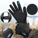 rivmount Water-Resistant Winter Gloves with Touch Screen/Windproof/Warm, Thermal Gloves Suit for Women Men Cold Weather Running, Cycling, Hiking, Bike, Ski, Snow, Driving, Work, Outdoor, Large