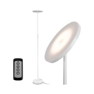 JOOFO Floor Lamp,30W/2400LM Sky LED Modern Torchiere 3 Color Temperatures Super Bright -Tall Standing Pole Light with Remote & Touch Control for Living Room,Bed Room,Office (Pearl White)