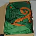 Preboun 10ft Inflatable Green Castle Emerald Green Castle Inflatables Arch Blow up Archway Built in LED Lights for Wizard Birthday St. Patrick's Fairy Tale Party Yard Garden Outdoor Decor