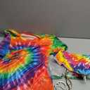 Gionforsy Hippie Costume Outfit for Men Women 60s 70s Costume Accessories T-shirt Peace Necklace for Halloween Costume Party (X-Large, Colorful)