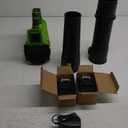 Electric Leaf Blower Cordless with 2 3.0Ah Battery and Charger, 2 Speed Mode 650CFM 280MPH Patio Tools with 2 Tubes, 20V Battery Powered Leaf Cleaner Handheld Blowers for Lawn Care, Dust, Leaves, Yard