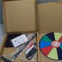 T-SIGN 12 Inch Heavy Duty Spinning Prize Wheel - 10 Slots Color Tabletop Roulette Spinner Wheel of Fortune - Spin The Wheel with Dry Erase Marker and Eraser Win The Fortune Spin Game for Trade Show