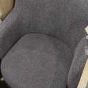 Spatial Order Upholstered 360 Barrel Back Swivel Chair | Accent Chairs for Living Room & Bedroom | Decorative Home Furniture