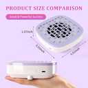 ANGNYA Mini Nail Dust Collector, Compact Vacuum Fan Dust Collector for Beginner with 10PCS Filter Pads Dust Suction Machine Manicure Pedicure Tool for Acrylic Nail Polishing for Home Use