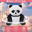AHZILEl Animal Panda Blocks Building Set, 7822 Pcs Cute 3D Puzzle Mini Building Bricks Toy Kits, DIY Educational Particle Building Birthday Gift for Ages 8-14