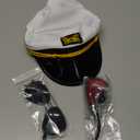 Tigerdoe Yacht Captain Hat and Sailor Hat & Aviator Sunglasses Sailor Costume