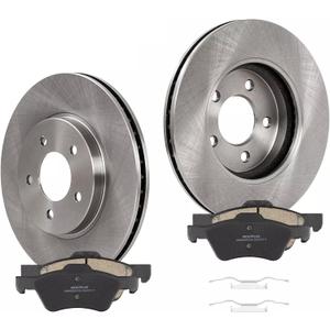 MOSTPLUS 11.92 '' Front Vented Disc Brake Rotors+Ceramic Brake Pad Compatible for 2005-2010 Ford Escape Mazda Tribute Mercury Mariner Brake Rotors Pads Kit