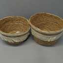 Okuna Outpost Woven Baskets for Storage, Round Basket (2 Sizes, 2 Pack)
