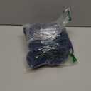 Pleated A-line Midi Skirt Elastic Waist Button Front Casual Flared Long Skirts with Pocket for Women (Denim(dark Blue)) S