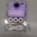 Kids Instant Digital Cameras for Boys and Girls, 1080P HD Dual-Lens Selfie Digital Camera with Print Paper & 32G Card, Christmas Birthday Gifts Toys for Toddler and Teenagers Age 3-16 Years Old, Purple