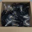 Brightown Outdoor String Lights Patio Lights, 100FT ST38 Shatterproof Dimmable Waterproof Connectable LED Christmas Lights, Hanging Outside Light for Backyard, Porch, Deck, Balcony, Garden, Home Decor (Black)