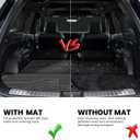LASFIT Cargo Trunk Mat & Backrest Mats for Hyundai Palisade 2026 All Weather TPE Custom Fit Car Trunk Mats Cargo Liner & Seatback Mats Accessoires, Black