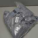 LIFEREVO Pack of 2 Fluffy Faux Rabbit Fur Pillowcases, Elegant Cute Plush Shaggy Bubble Bed Pillow Cases Standard Size Zipper Closure, Home Decorative Furry Fuzzy Long Pillow Shams 20x26, Light Grey