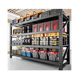 47.2''H Garage Shelving 5000LBS Heavy Duty Garage Storage Shelves Industrial Shelf Unit Easy Assembly 3 Tier Adjustable Metal Shelving Storage Organizer,47.2" H*51.2" W*24" D