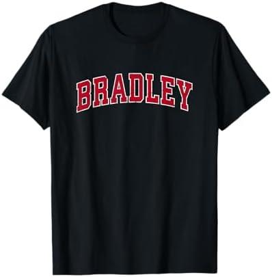 Bradley Illinois IL Vintage Sports Design Red Design T-Shirt 2T