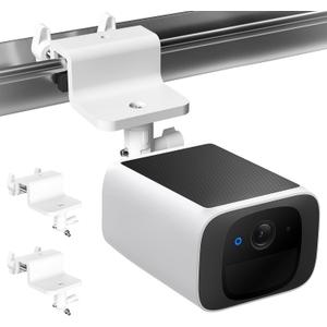 2 Pack Gutter Mount Compatible with eufyCam 2C/2C Pro, 2/2 Pro, 3C/S300, 3/S330,SoloCam S220/C210, 360Rotation Security Bracket with 1/4 Screw Thread(Camera Not Included)