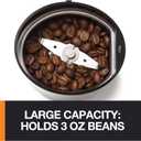 KRUPS Precision Electric Coffee Grinders, 3 oz Capacity, 200W Motor, Stainless Steel Blades for Uniform Grinding of Beans, Herb and Nuts, Coffee and Spice Grinder Electric (Black)