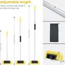 Car Wash Brush with Long Handle, 60'' Soft Bristle Cleaning Brush, Car Cleaning Brushes, Carwash Brushes for SUV, RV, Boat, Truck, House Siding, Sweep Snow, Yellow