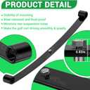 Club Car Rear Leaf Spring Kit, Golf Cart Rear Leaf Spring Kit Suitable for Club Car DS Golf Cart, OEM#: 1010974/103629001, 1015583/102506601, 1012180, 102506401