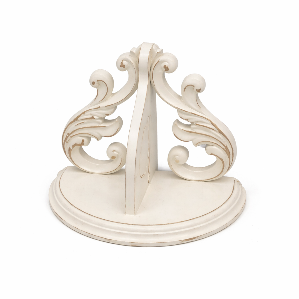 Antique Decorative Wall Shelf, White