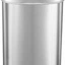 Ninestars DZT-50-49 Automatic Touchless Motion Sensor Oval Trash Can with Black Top, 13 gallon/50 L, Stainless Steel