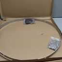 Silver Metallic Ceiling Drapes Hanging Kit 24 Inches Hoop Metal Hardware Kit for Wedding Drapes Decorations