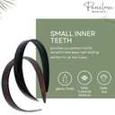 Parcelona French Wide 3/4" Shell Brown and Black Celluloid Set of 2 Headbands for Women