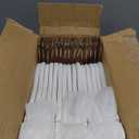 TOPIA HANGER Wooden Hangers 30 Pack, White Wood Coat Hanger with 360 Swivel Gold Hook, Non Slip Pants Bar and Shoulder Notches for Camisole, Jacket, Pants, Smooth Finish Clothes Hangers -CT34WG30