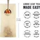 2 x Tiesta Tea Loose Leaf Filters for Brewing, Disposable Infuser for Hot & Iced Drinks, Easy-Fill Steeper, Unbleached Paper, Single-Cup Infuser for Loose Leaves, 100 Empty Bags