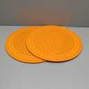 LYNG Pizza Pans 16 Inch 2 Pack Silicone Round Pizza Pan With Holes,Nonstick Pizza Tray, Dishwasher Safe, Suitable For Home Kitchen Dark Baking Orange