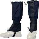 1 Pairs Gators for Hiking Boots,Adjustable Leg Gaiters for Women and Men Boots, Waterproof and Breathable Trail Gaiters for Hiking, Snow and Garden Weeding (Style B-Navy Blue)